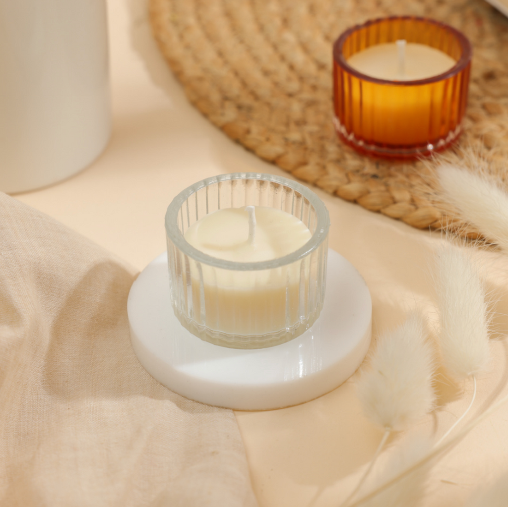 Glass Tea Lights - Glow that speaks for itself.